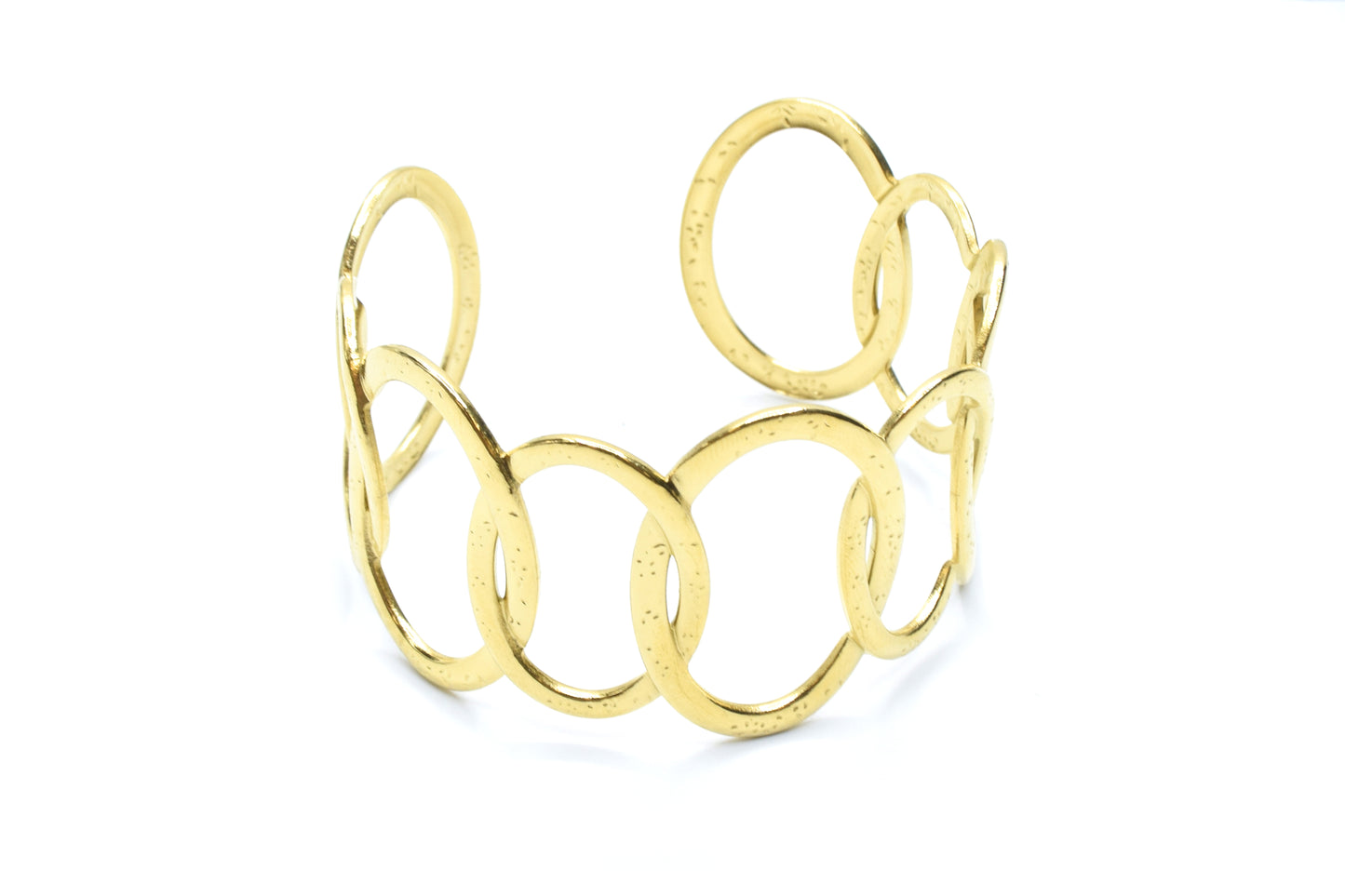 Bracciale rigido ad anelli