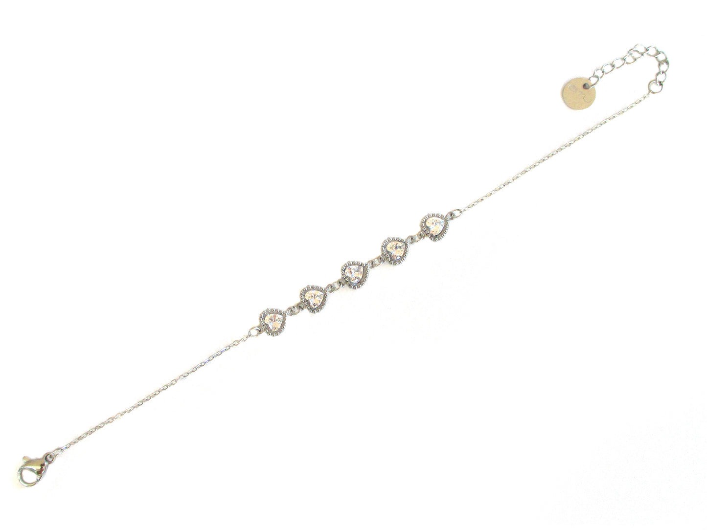 Bracciale con punti luce a cuore