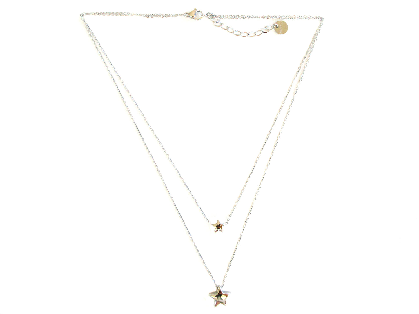 Collana doppio filo con ciondolo a stella