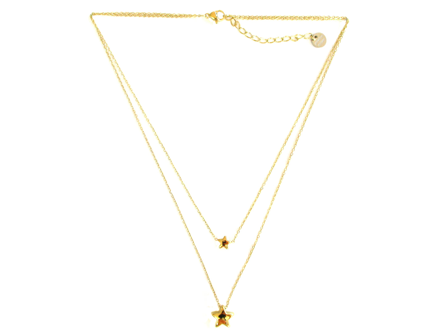 Collana doppio filo con ciondolo a stella