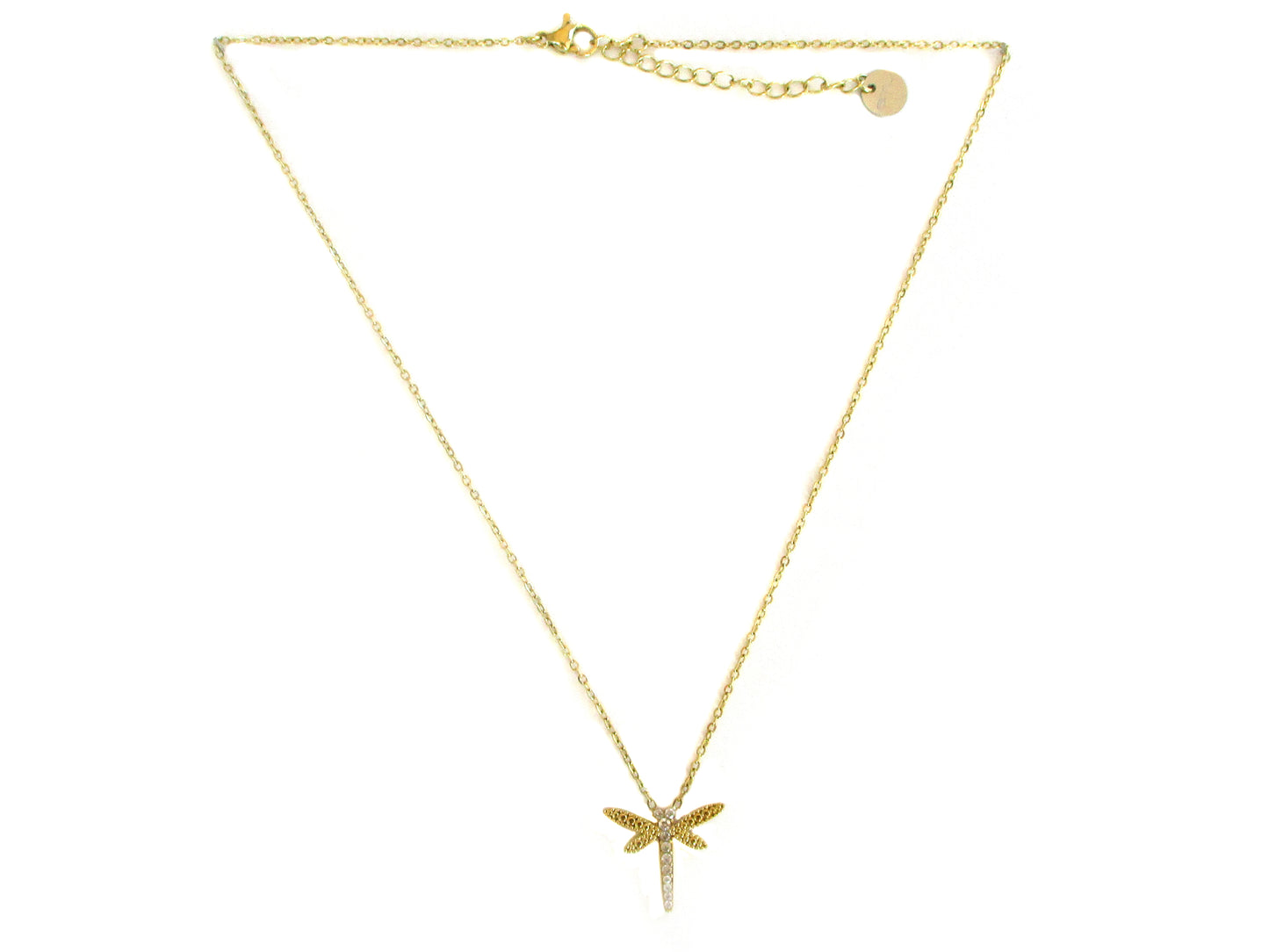 Collana con ciondolo a libellula