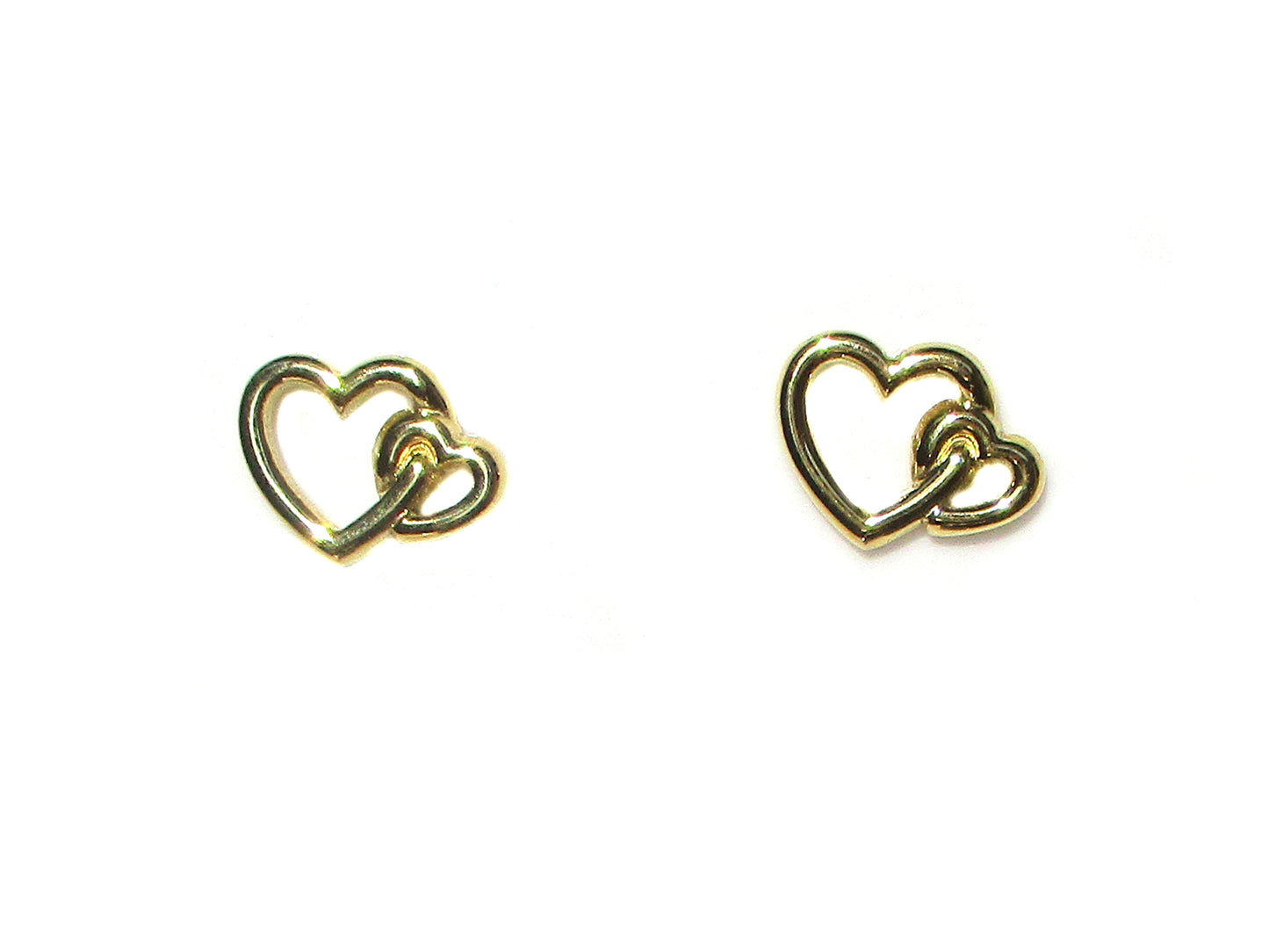 Orecchini cuore doppio
