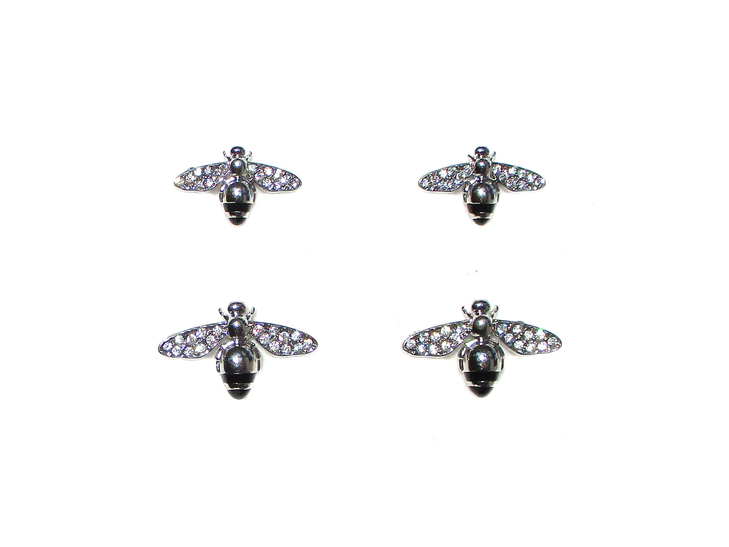 Set 2 coppie orecchini ad ape