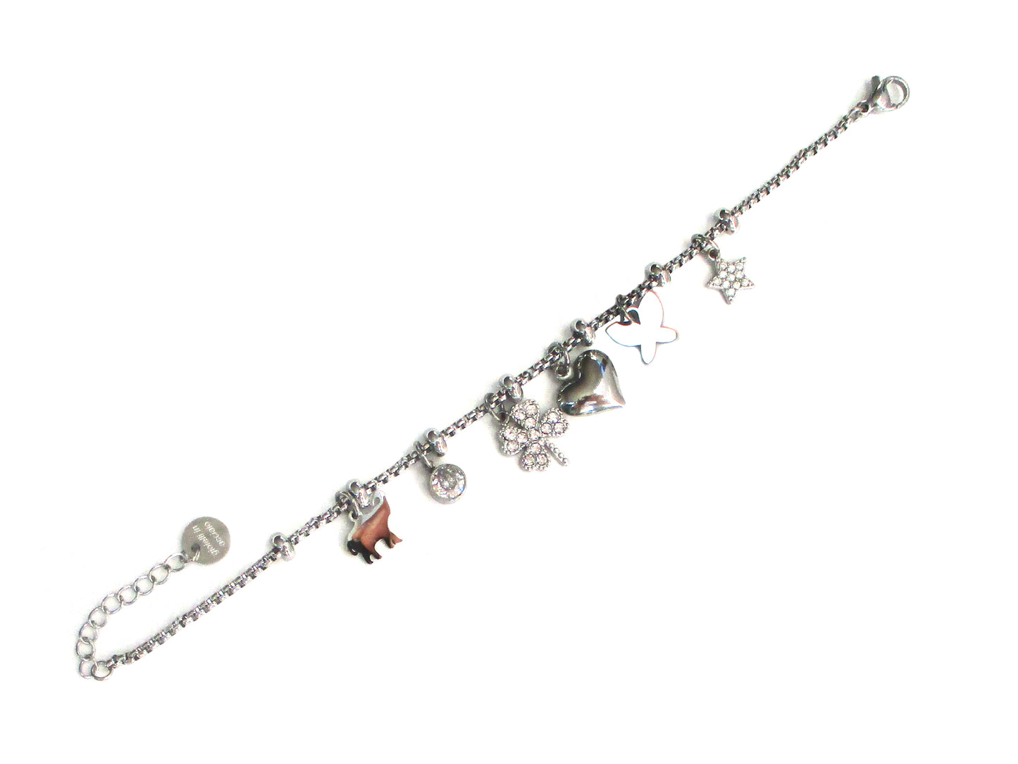 Bracciale con ciondolo a quadrifoglio
